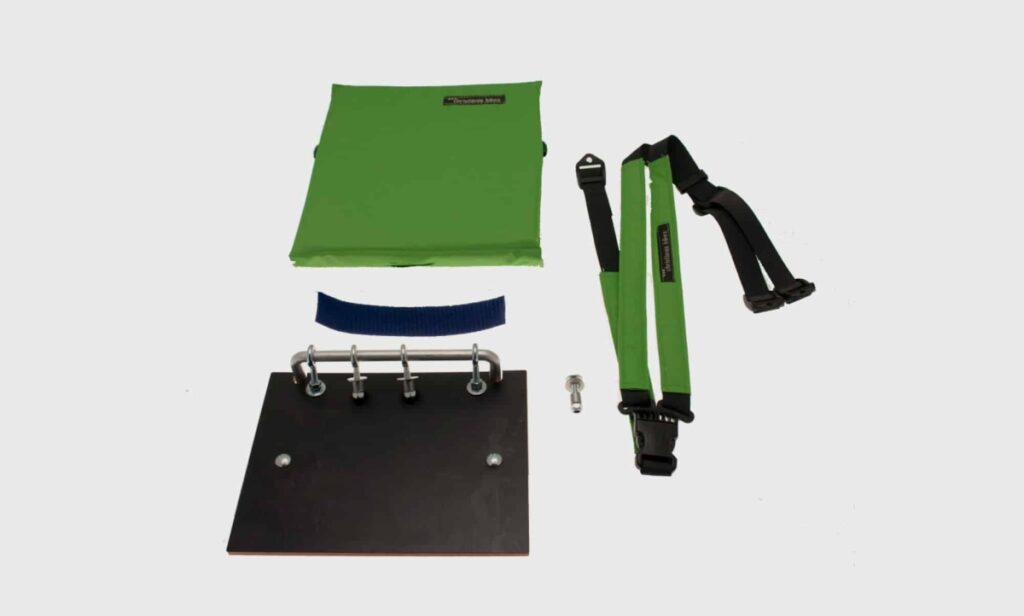 Klapsæde med Y-sele forskellige modeller grøn