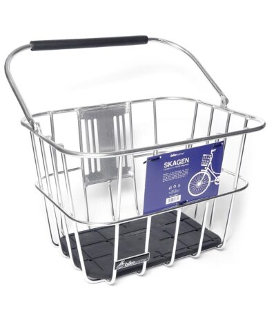 Bikepartner Skagen Sølv - kurv med bagplade