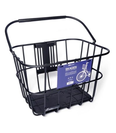Bikepartner Skagen Sort - kurv med bagplade