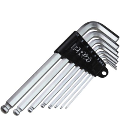 Pro - Unbrakonøgler: 2, 2,5, 3, 4, 5, 6, 8 og 10 mm - Værktøj - Sort