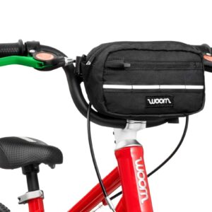 woom - AMIKO - cykeltaske til børn - sort med logo