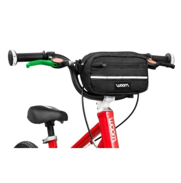 woom - AMIKO - cykeltaske til børn - sort med logo