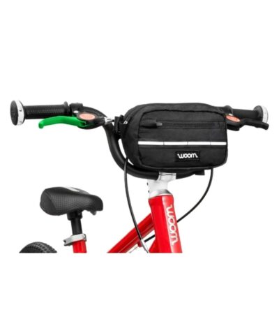 woom - AMIKO - cykeltaske til børn - sort med logo