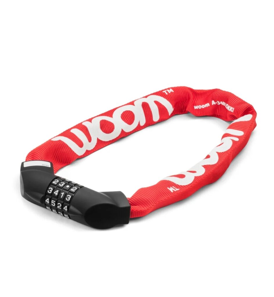 woom - LOKKI kode-kædelås rød