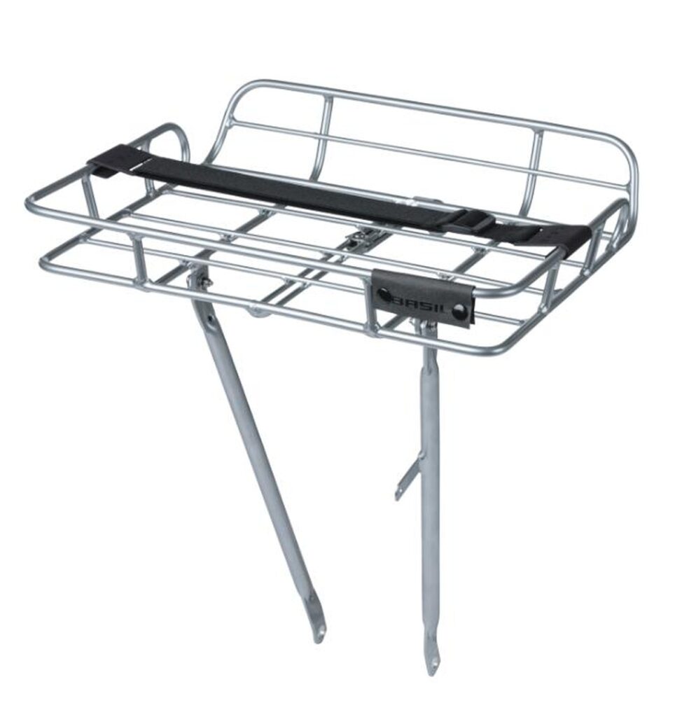 Basil - Portland - Front Carrier High - Alu/Sølv