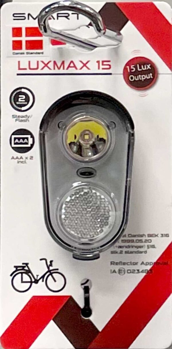 SMART - 15 Lux - Batteri - LED - Fast - Forlygte