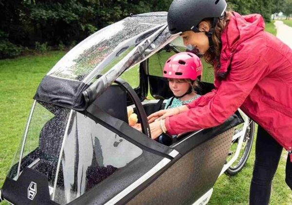 Urban Arrow - Family - Raincover PLUS - Klar/Sort
