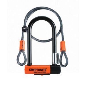 Kryptonite - U-Lock - Evo - Mini7 - 120cm kabel - Sort/Orange