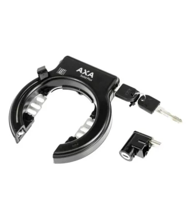 Axa – Solid Plus – Rammelås – Batterilås (Bafang-system) – Sort