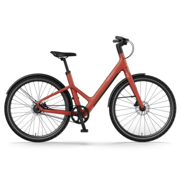 Reany - W1 City - 360Wh - Singlespeed - Remtræk - Heartbeat Red