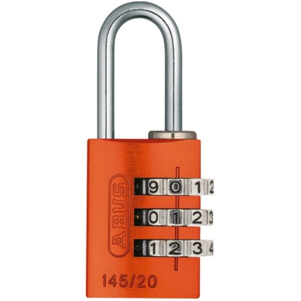 Abus – Hængelås – Kode – 3-cifret – 145/20 - Orange