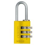 Abus – Hængelås – Kode – 3-cifret – 145/20 - Gul