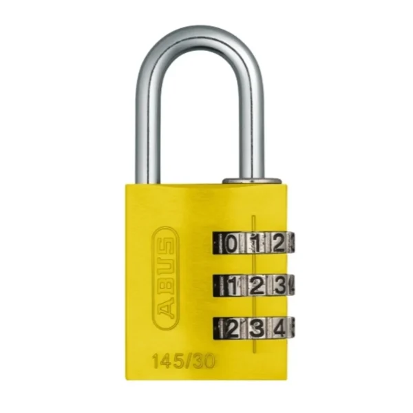 Abus – Hængelås – Kode – 3-cifret – 145/30 - Gul