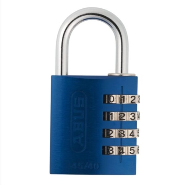 Abus – Hængelås – Kode – 4-cifret – 145/40 - Blå