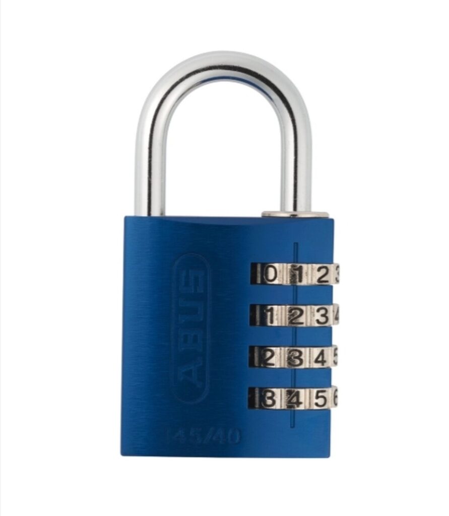 Abus – Hængelås – Kode – 4-cifret – 145/40 - Blå