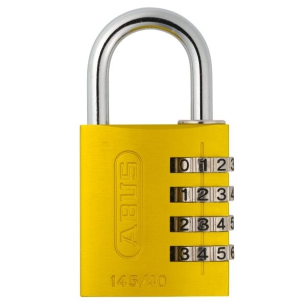 Abus – Hængelås – Kode – 4-cifret – 145/40 - Gul