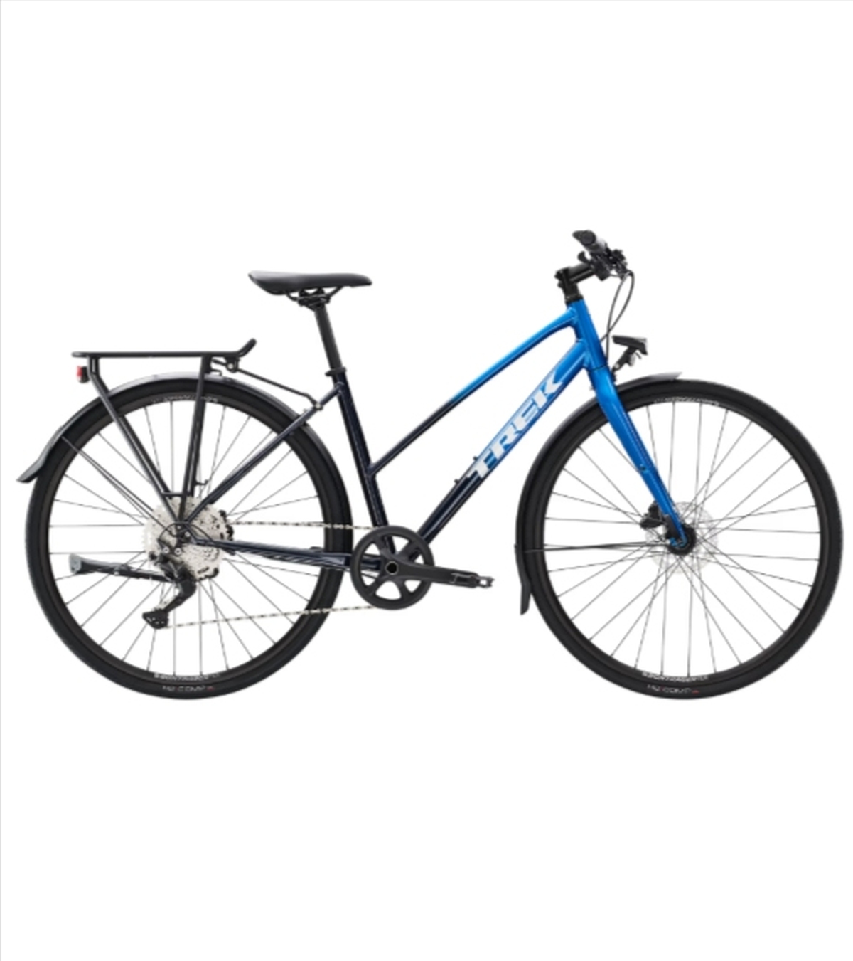 Trek – FX 3 Disc Equipped – Stagger – Deore 1×10 – Alpine Blue to Deep Dark Blue Fade Trek – FX 3 Disc Equipped – Stagger – Deore 1×10 – Alpine Blue to Deep Dark Blue Fade
